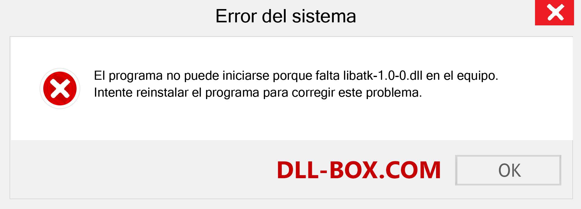 ¿Falta el archivo libatk-1.0-0.dll ?. Descargar para Windows 7, 8, 10 - Corregir libatk-1.0-0 dll Missing Error en Windows, fotos, imágenes